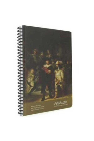 Spiralli Night Watch Desenli Karton Kapak 100 Yaprak Defter